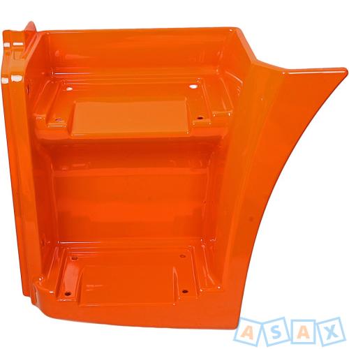 Щиток КАМАЗ-65115 подножки левый (рестайлинг) (оранжевый) ТЕХНОТРОН