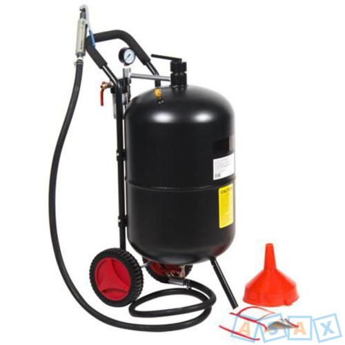 Аппарат пескоструйный 75л передвижной напорного типа пневматический ROCKFORCE